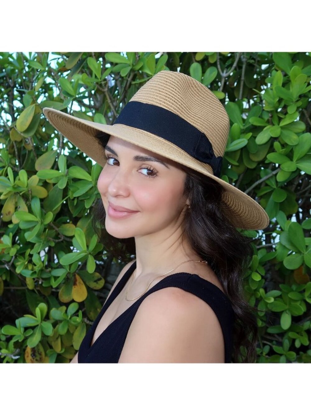 NWT Physician Endorsed Cordoba Fedora Hat Toast Black Womens Size One Size